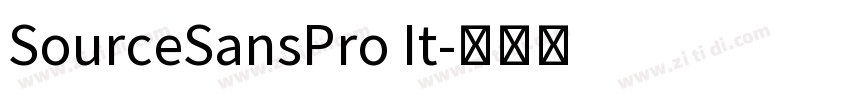 SourceSansPro It字体转换